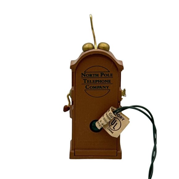 VINTAGE HALLMARK Ornament Santas Hot Line Telephone Switchboard Light Blink 1991 - Picture 2 of 4